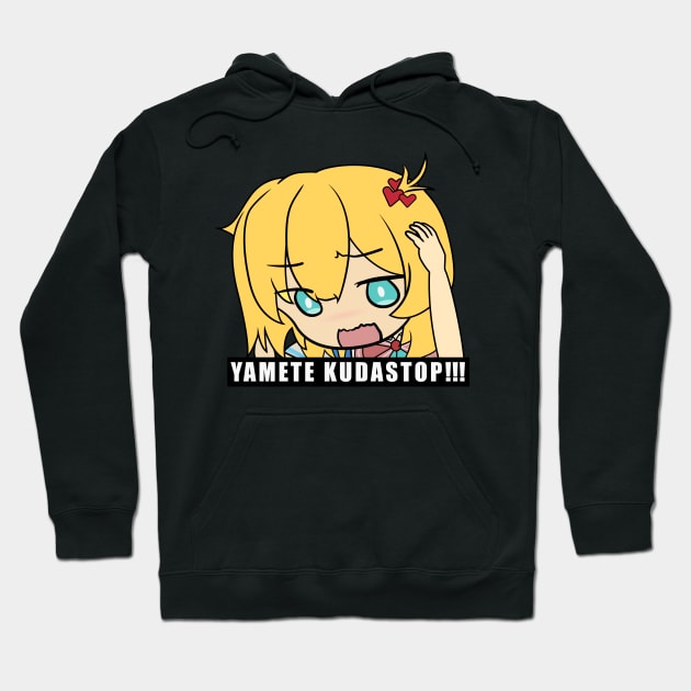 Akai Haato - Yamete kudastop Hoodie by TowaCat